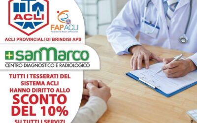 Sconto 10% per i tesserati Acli